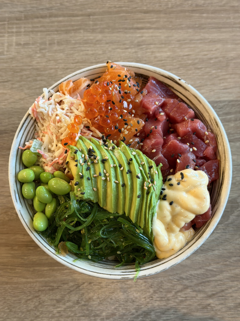 Anaba poke bowl Coral Gables tuna salmon